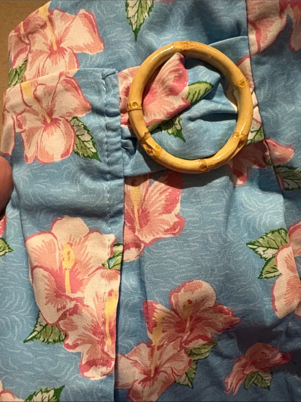 dELiA*s Brown Lace Trim Crop Top & Blue Floral Mini Skirt - Picture 14 of 14